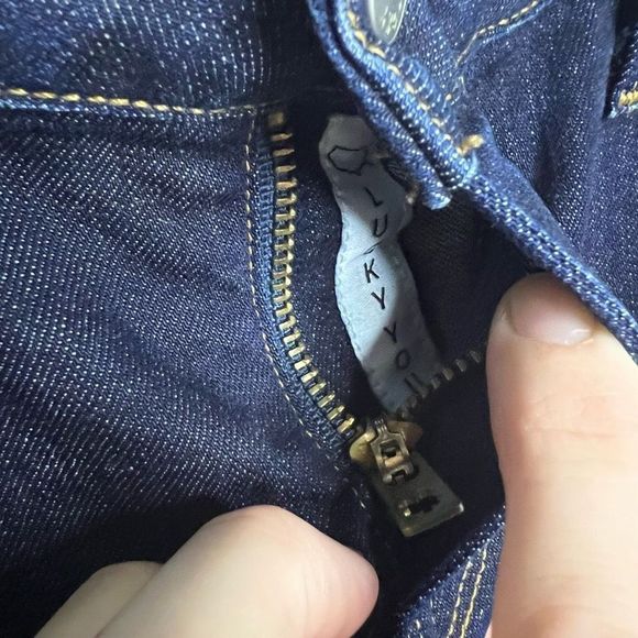 Lucky Brand Dark Wash Mid Rise Lolita Bootcut Stretch Ankle Denim Jeans Size 8 - Picture 7 of 16